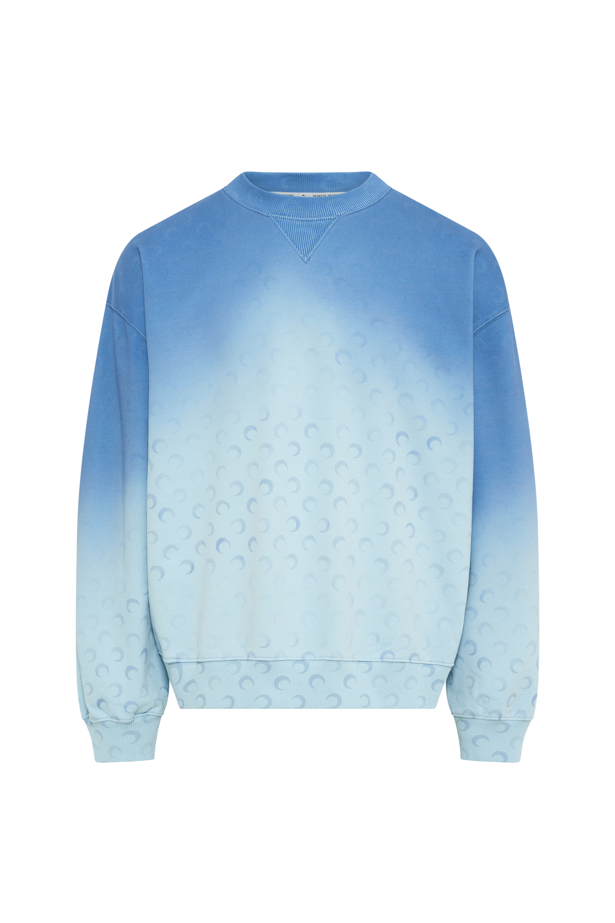 Moon Faded Fleece Relaxed Sweatshirt - Bleu