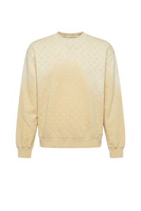 Faded Moon Fleece Relaxed Sweatshirt - Jaune