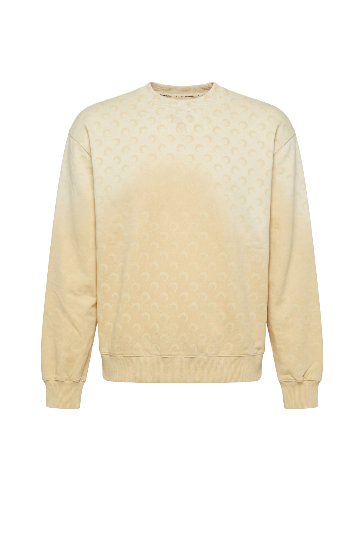 Faded Moon Fleece Relaxed Sweatshirt - Jaune