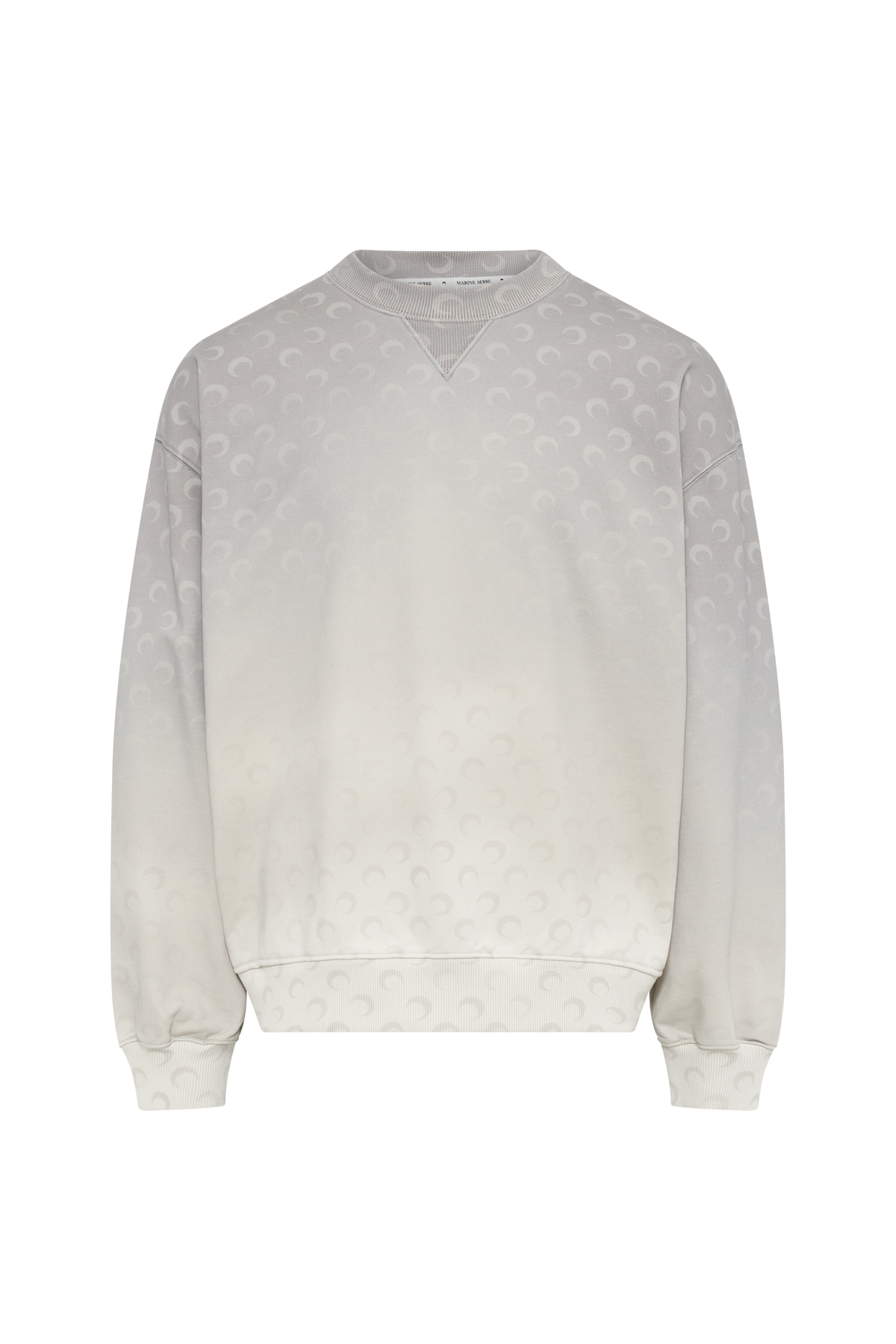 Moon Faded Fleece Relaxed Sweatshirt - Gris