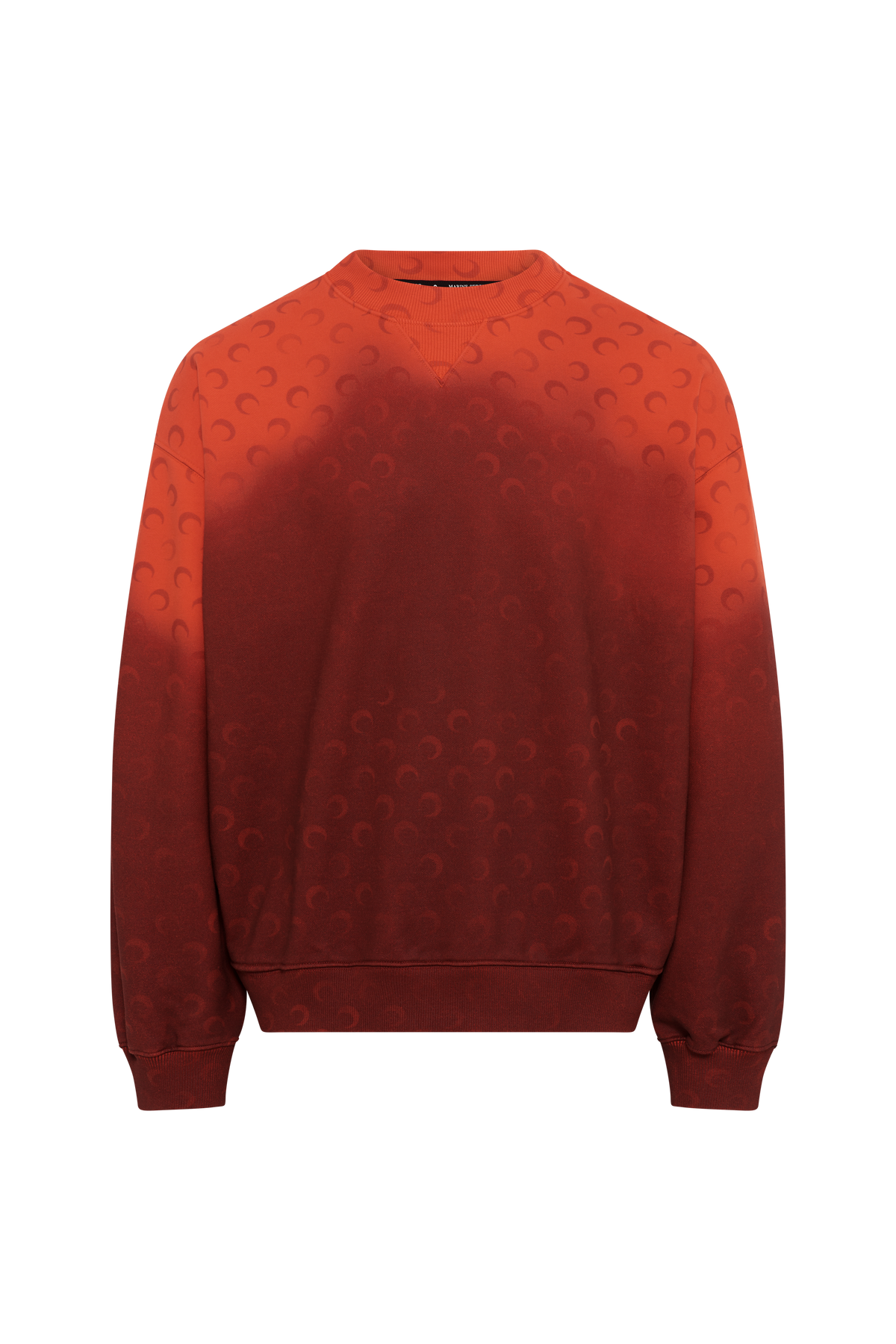 Moon Faded Fleece Relaxed Sweatshirt - Rouge