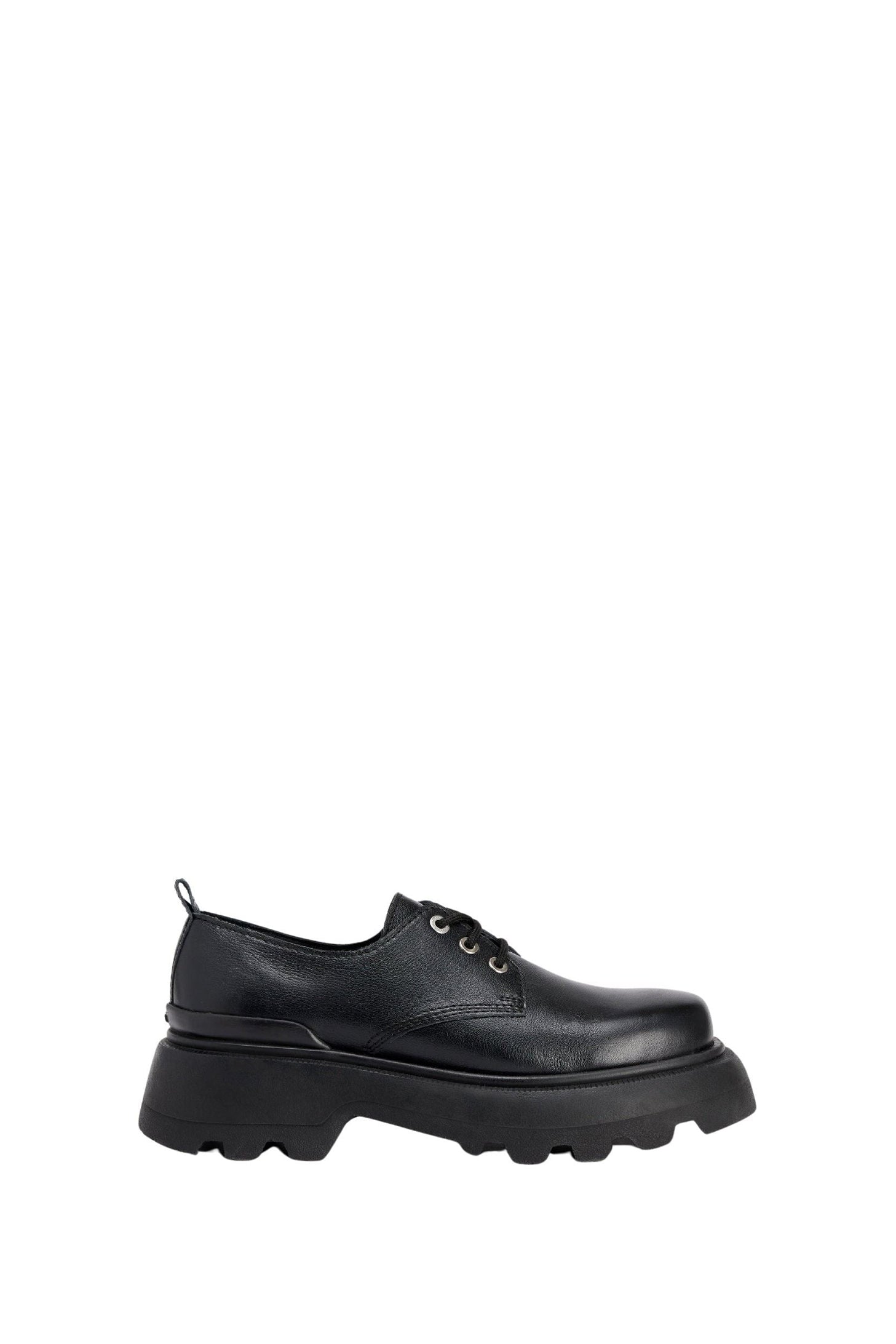 Derbies with notched leather soles - Black