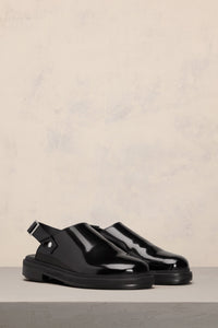Anatomical toe mules in leather - Black