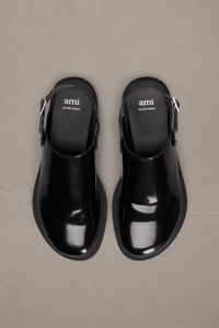 Anatomical toe mules in leather - Black