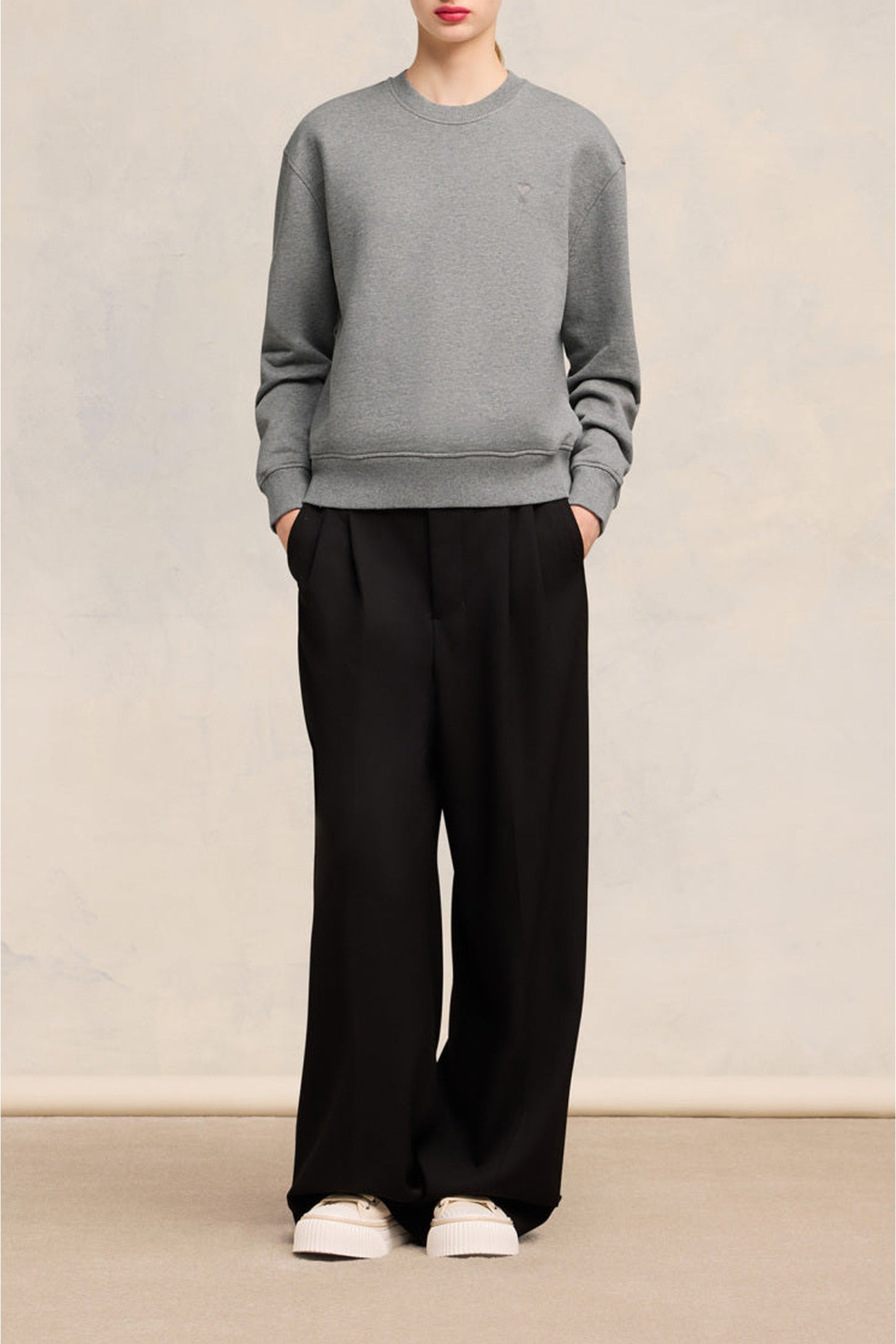 Ami de Coeur sweatshirt - Heather Grey