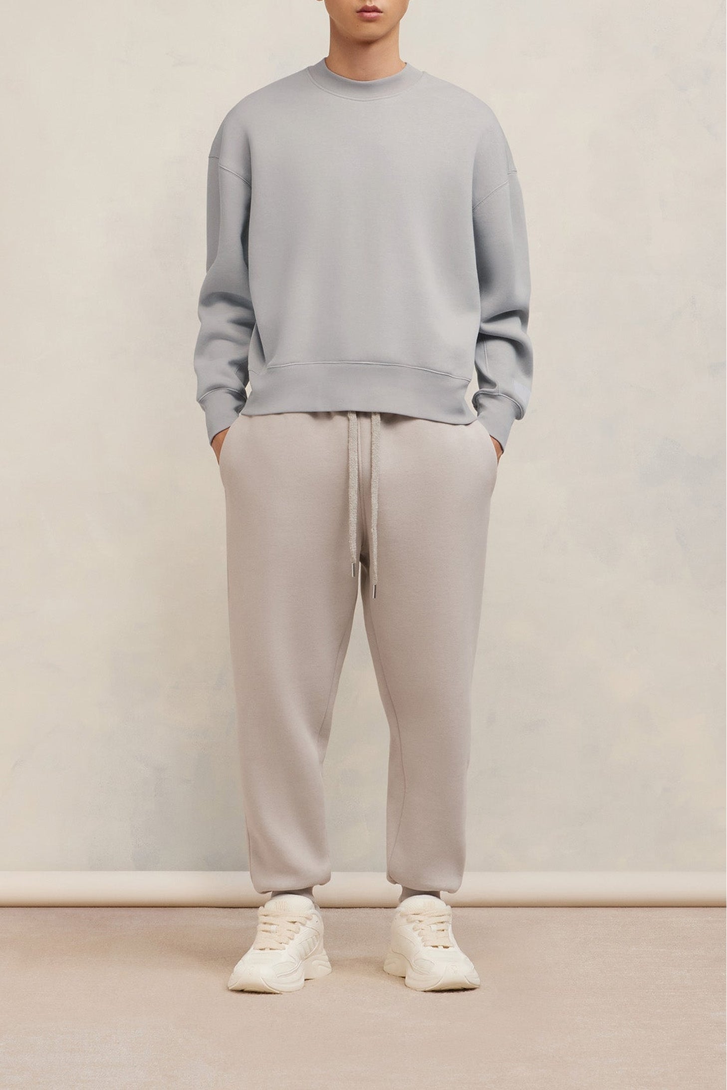 Sweatshirt  Ami Alexandre Mattiussi - Pearl Grey