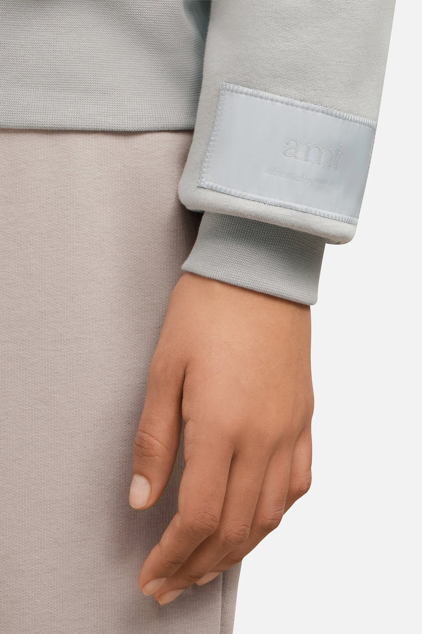 Sweatshirt  Ami Alexandre Mattiussi - Pearl Grey