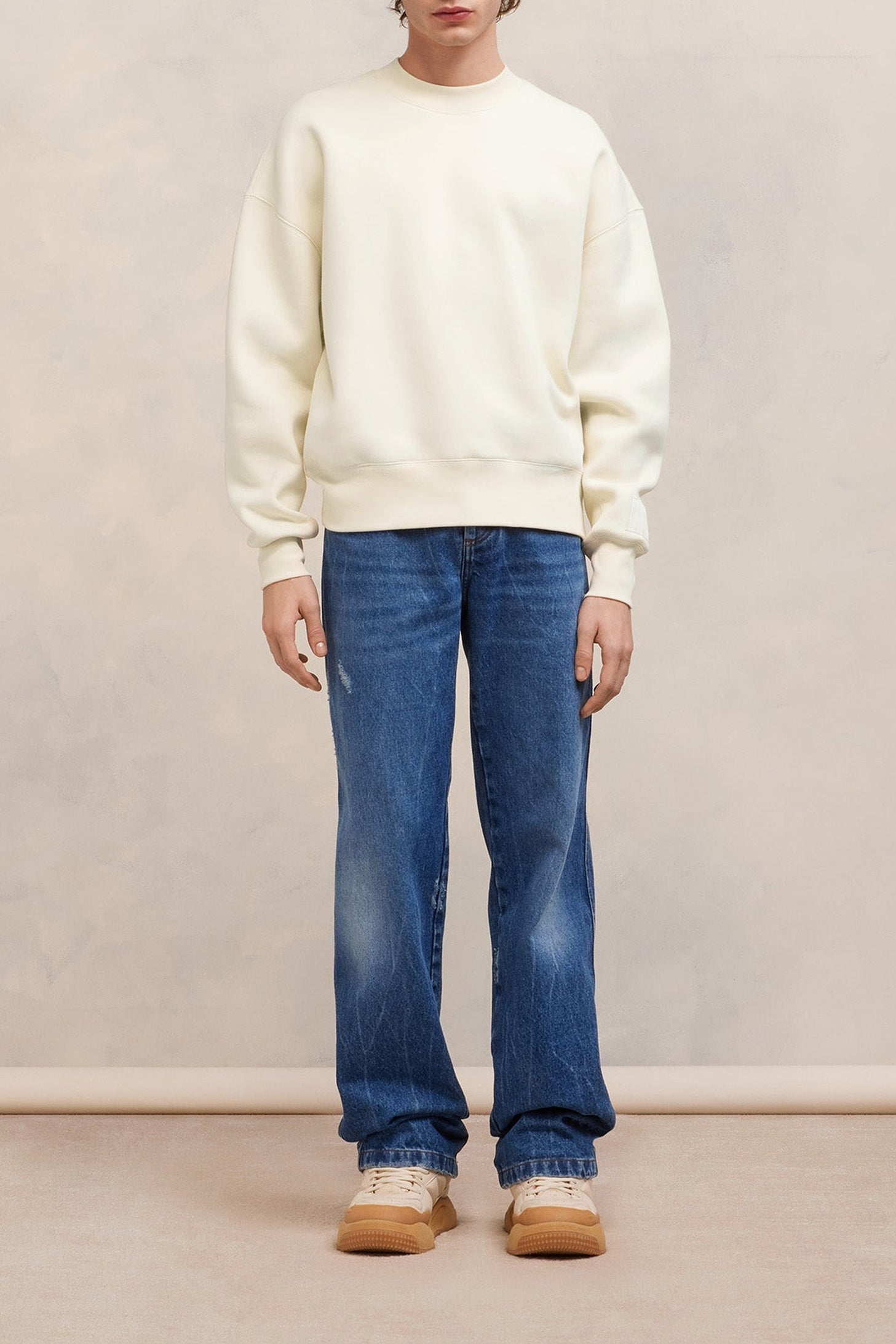 Sweatshirt  Ami Alexandre Mattiussi - Ivory