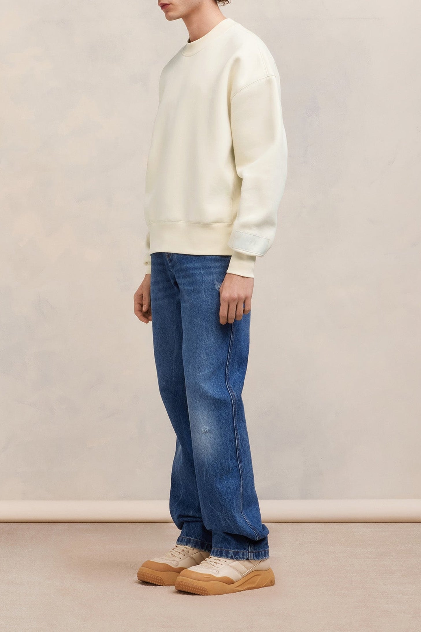 Sweatshirt  Ami Alexandre Mattiussi - Ivory