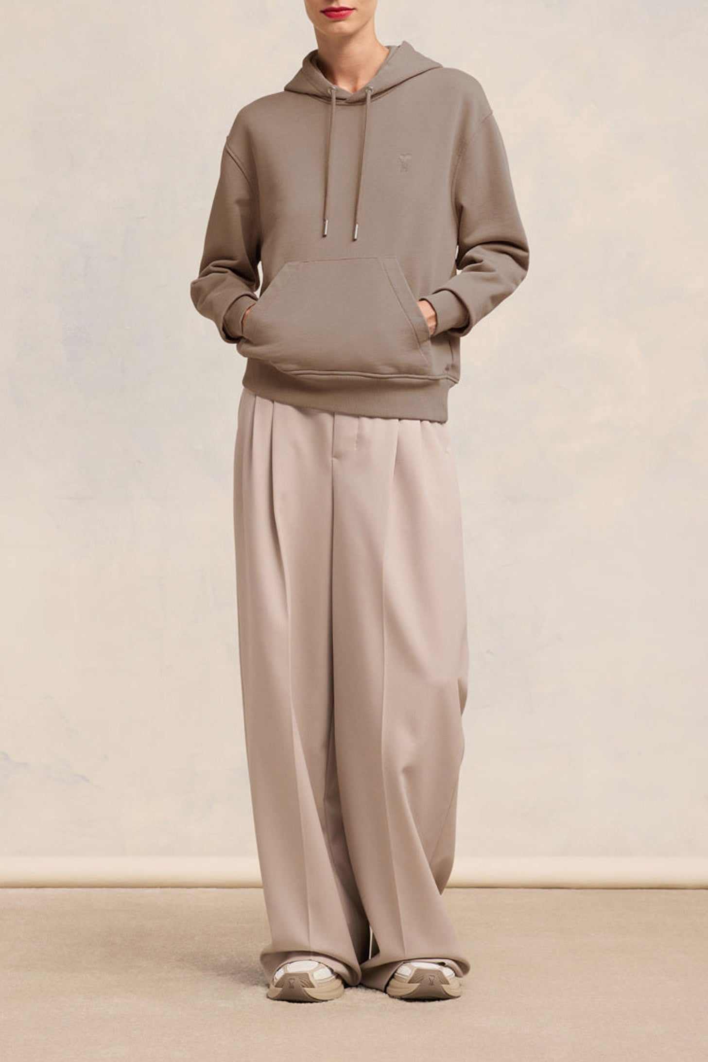 Sweat à capuche Ami de Cœur - Light Taupe