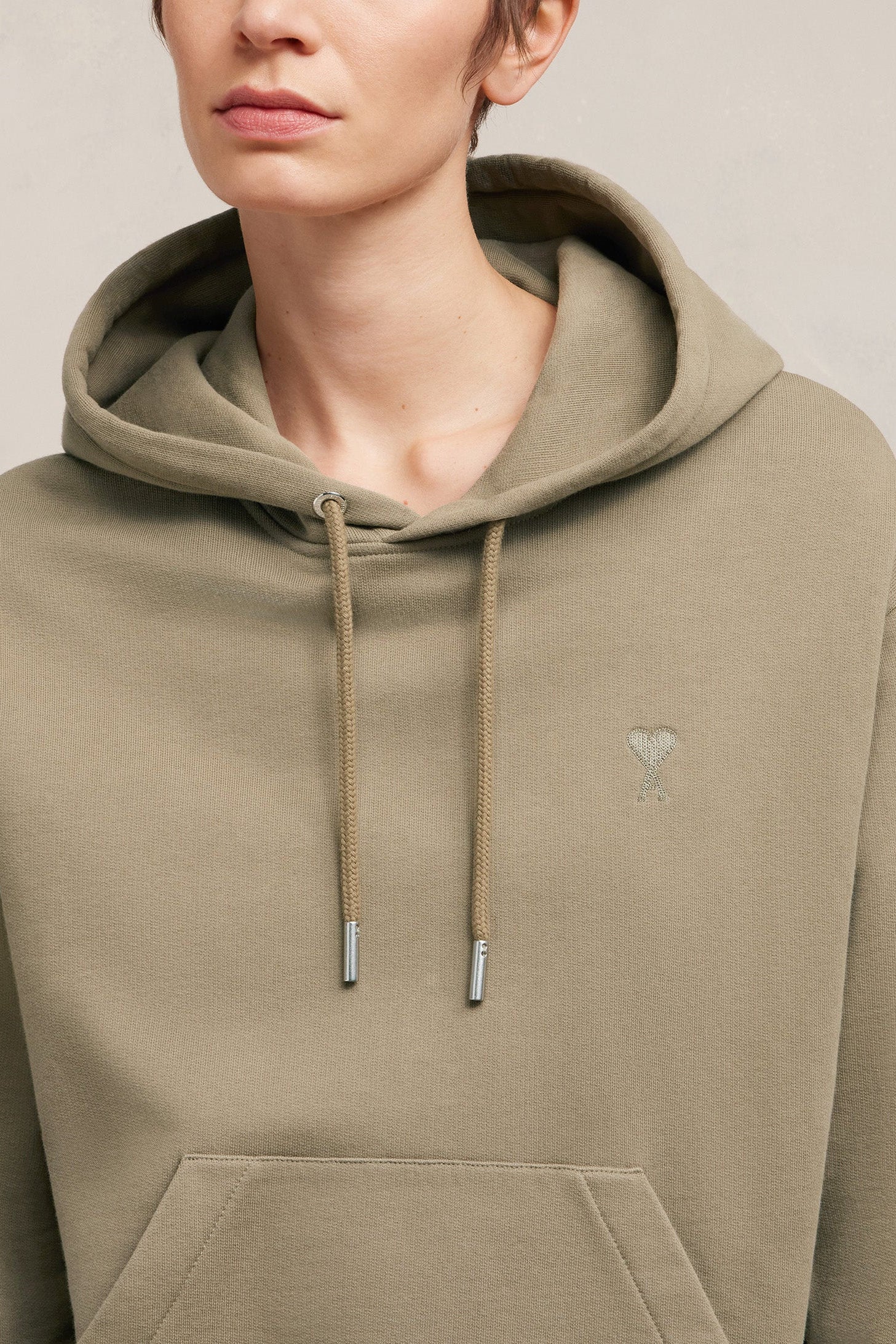 Sweat à capuche Ami de Cœur - Taupe