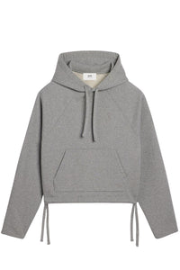 Sweat à capuche court Ami de Cœur - Heather Grey