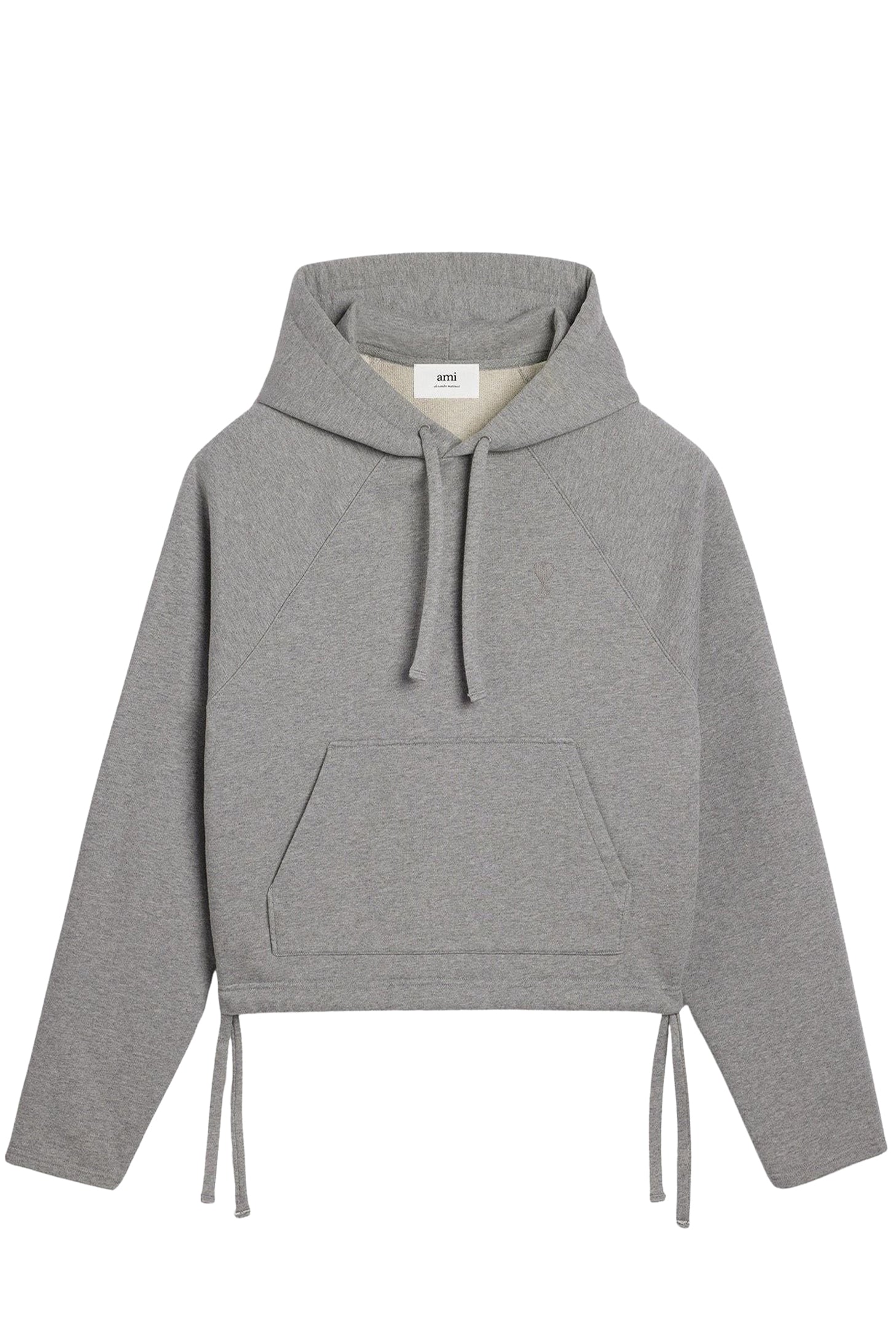Sweat à capuche court Ami de Cœur - Heather Grey