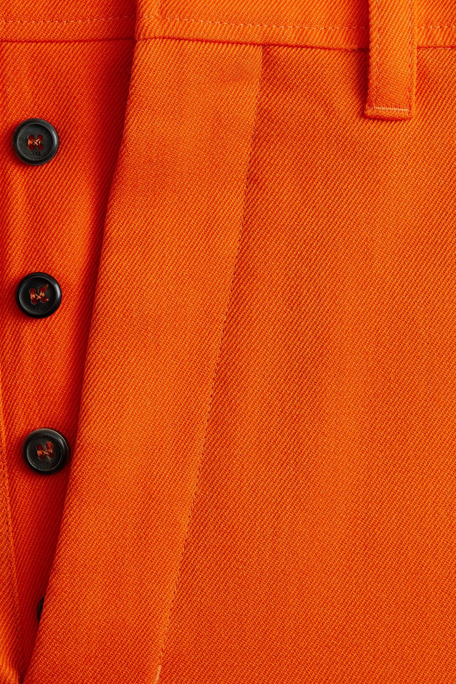 Pantalon large en laine - Orange