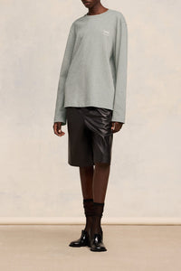 T-shirt manches longues Ami Alexandre Mattiussi - Heather Ash Grey