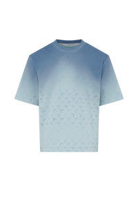 Moon Faded Jersey Relaxed T-Shirt - Bleu