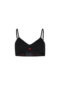 Soutien-gorge côtelé en coton unisexe - Black