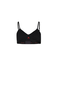 Soutien-gorge côtelé en coton - Black