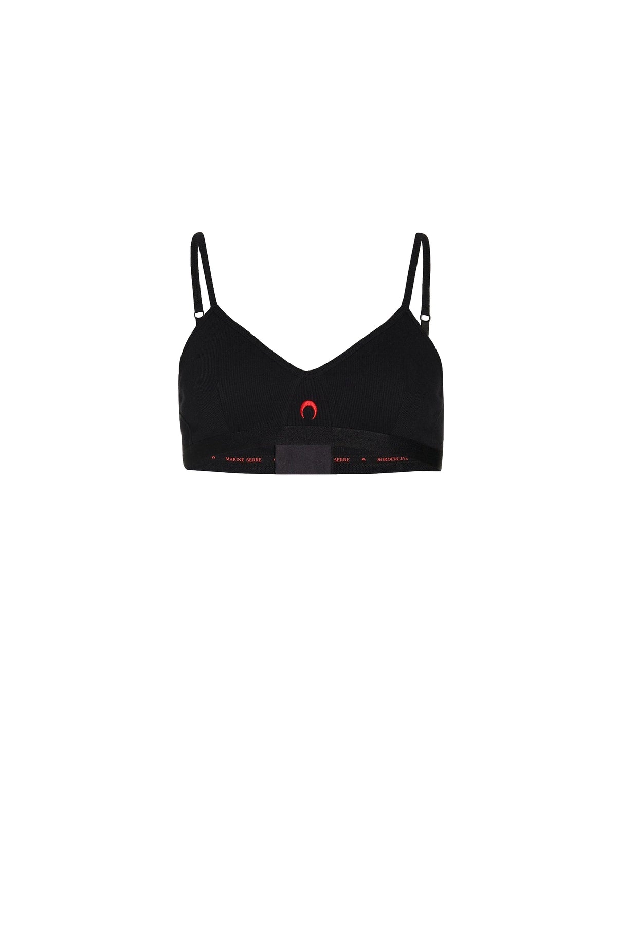 Soutien-gorge côtelé en coton - Black