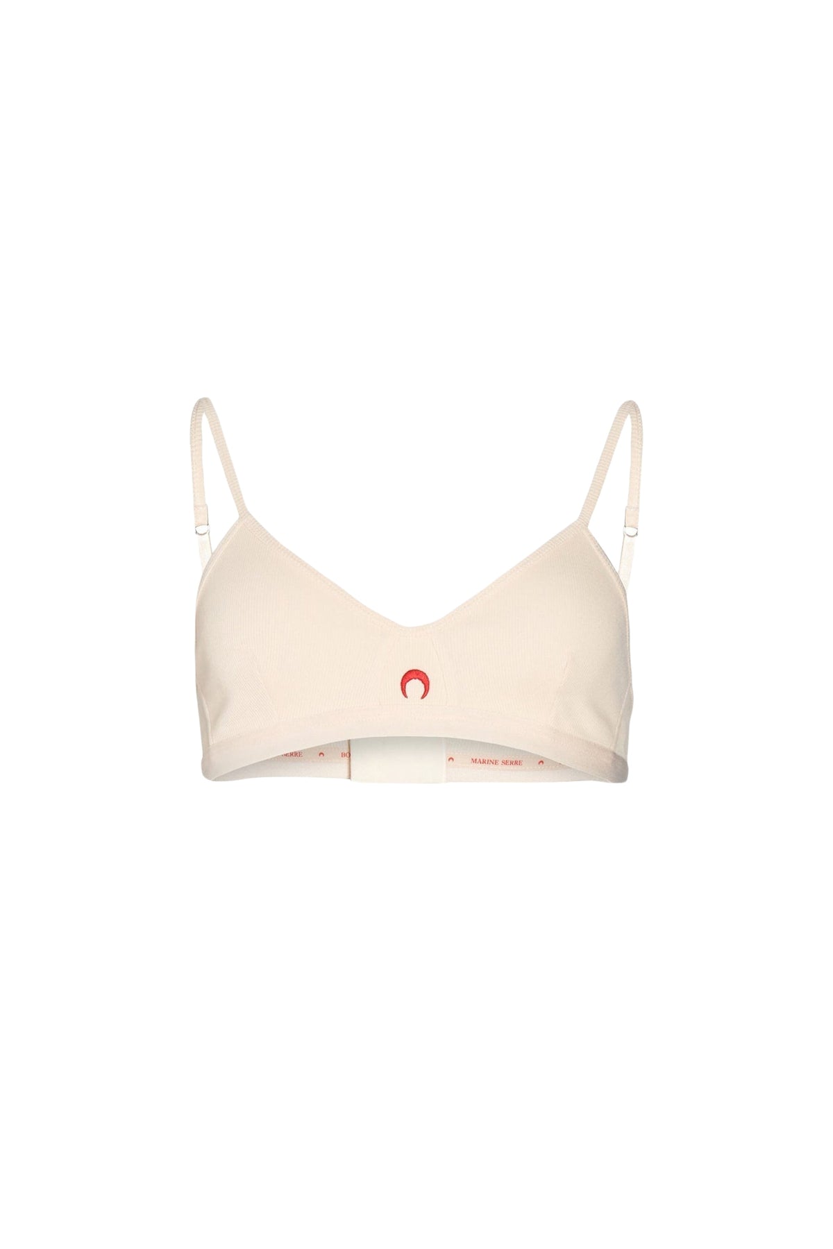 Soutien-gorge côtelé en coton unisexe - Broken White