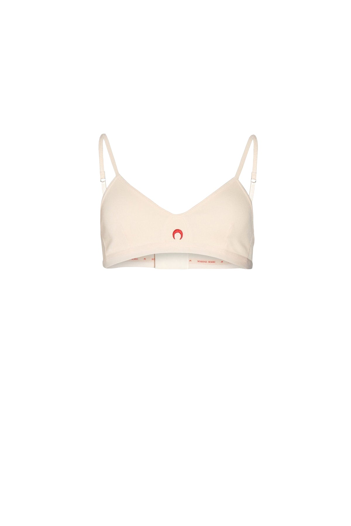 Soutien-gorge côtelé en coton - Broken White