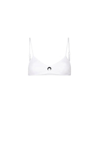 Soutien-gorge Moon en coton côtelé - White