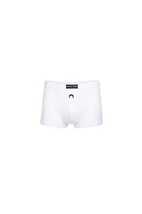 Boxer à logo en coton - White