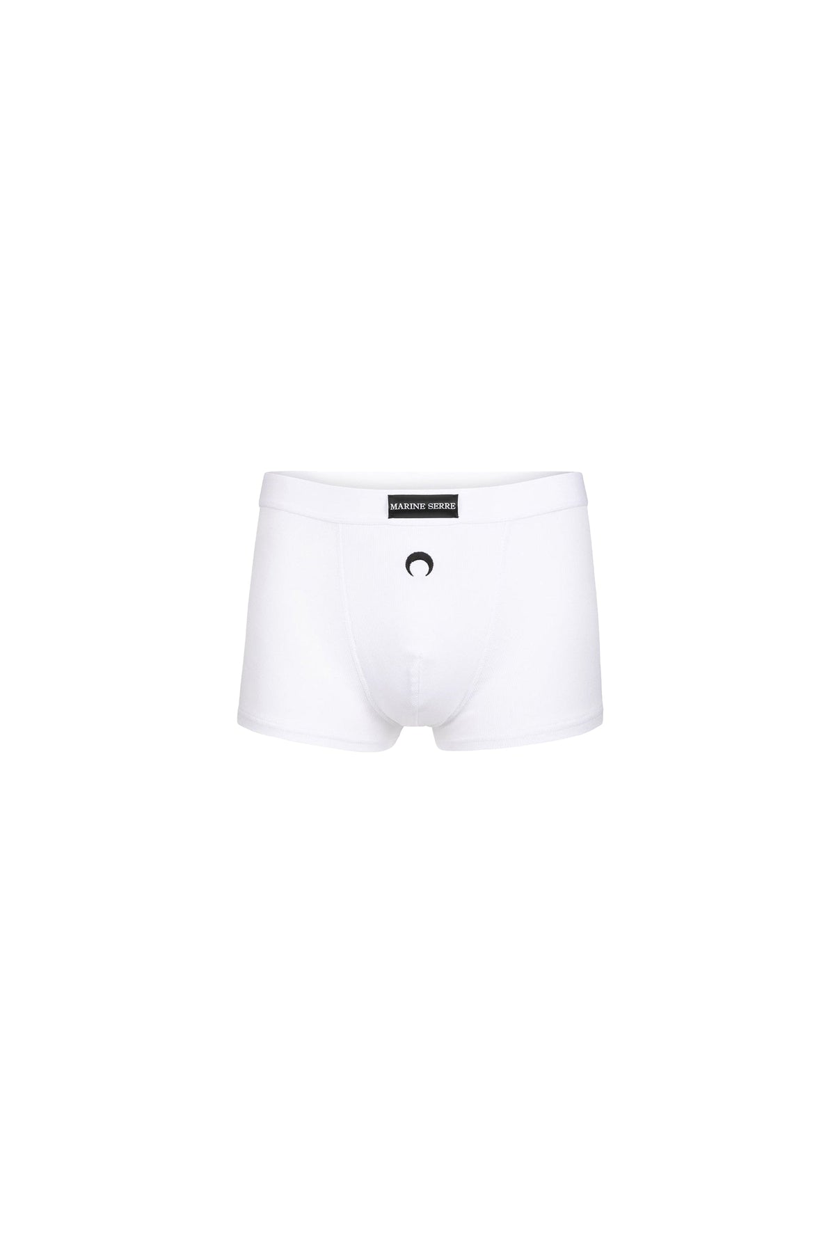 Boxer à logo en coton - White