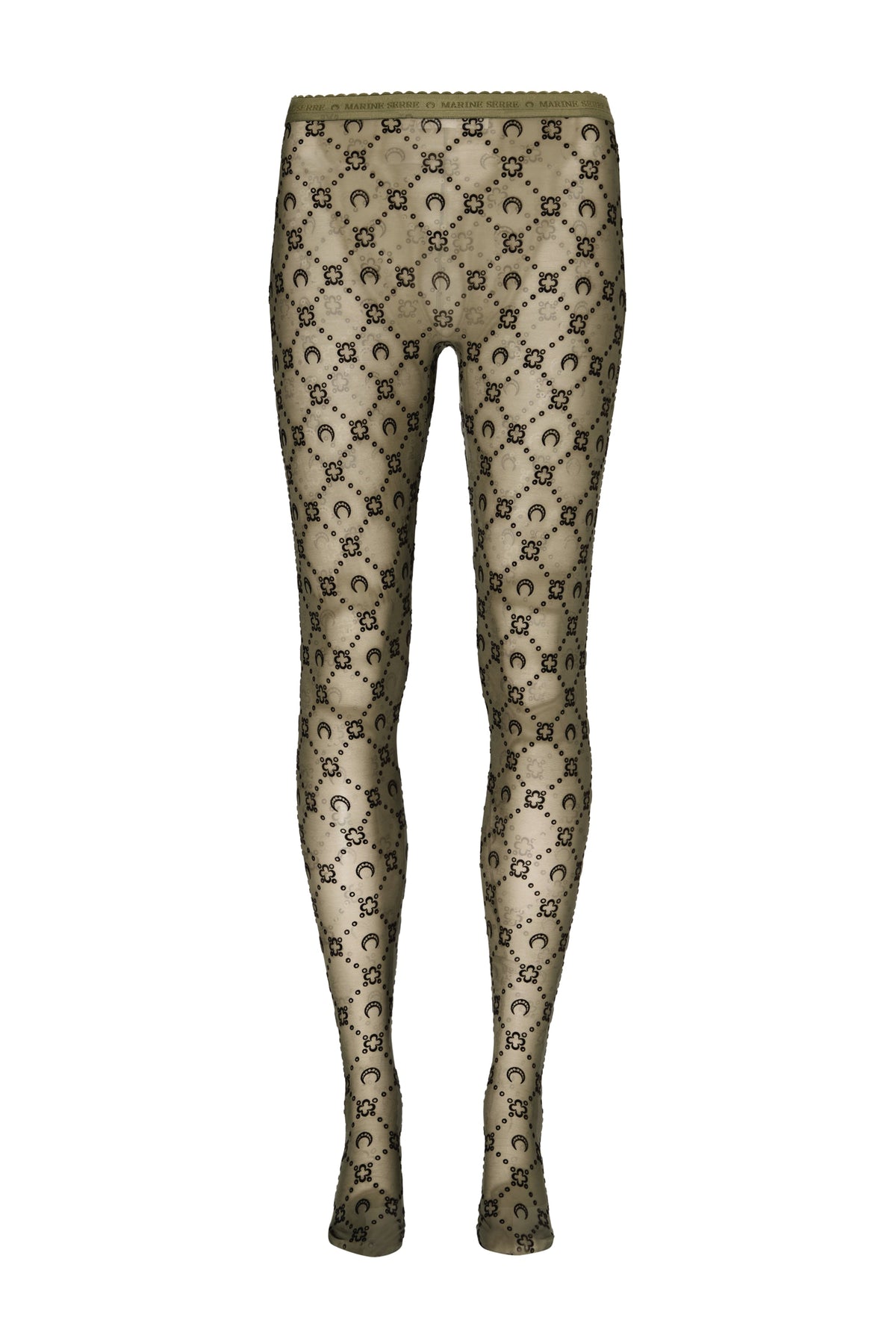 Collants Moonogram en mesh - Green