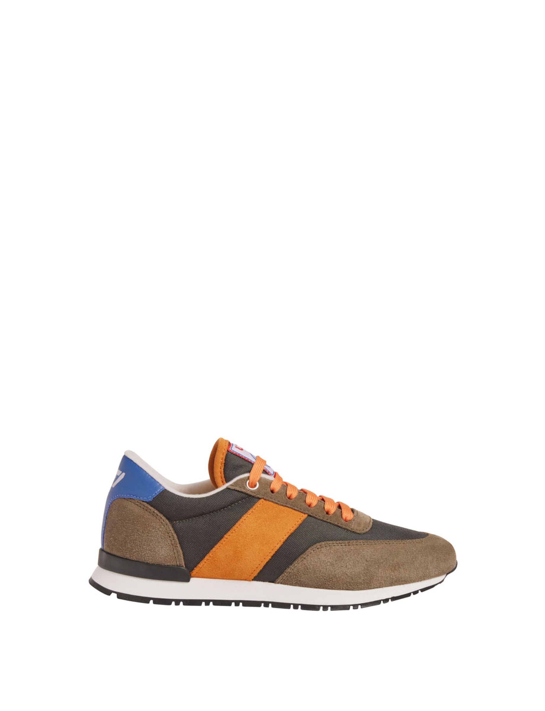 42qty NEW  / Baskets en cuir - Kaki & Orange & Bleu