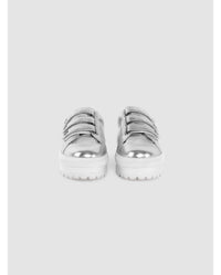 Baskets Uzzi 45 en cuir - Silver