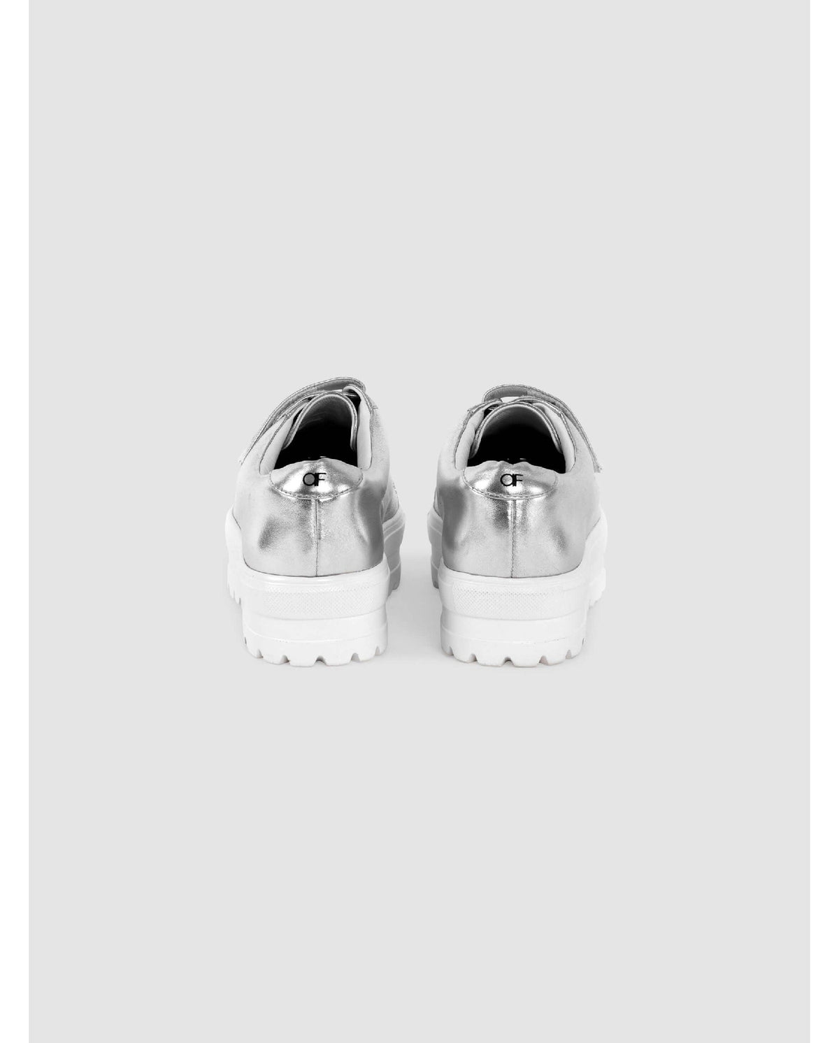 Baskets Uzzi 45 en cuir - Silver