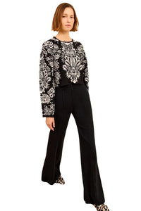 Elisa LS Jacquard Pullover