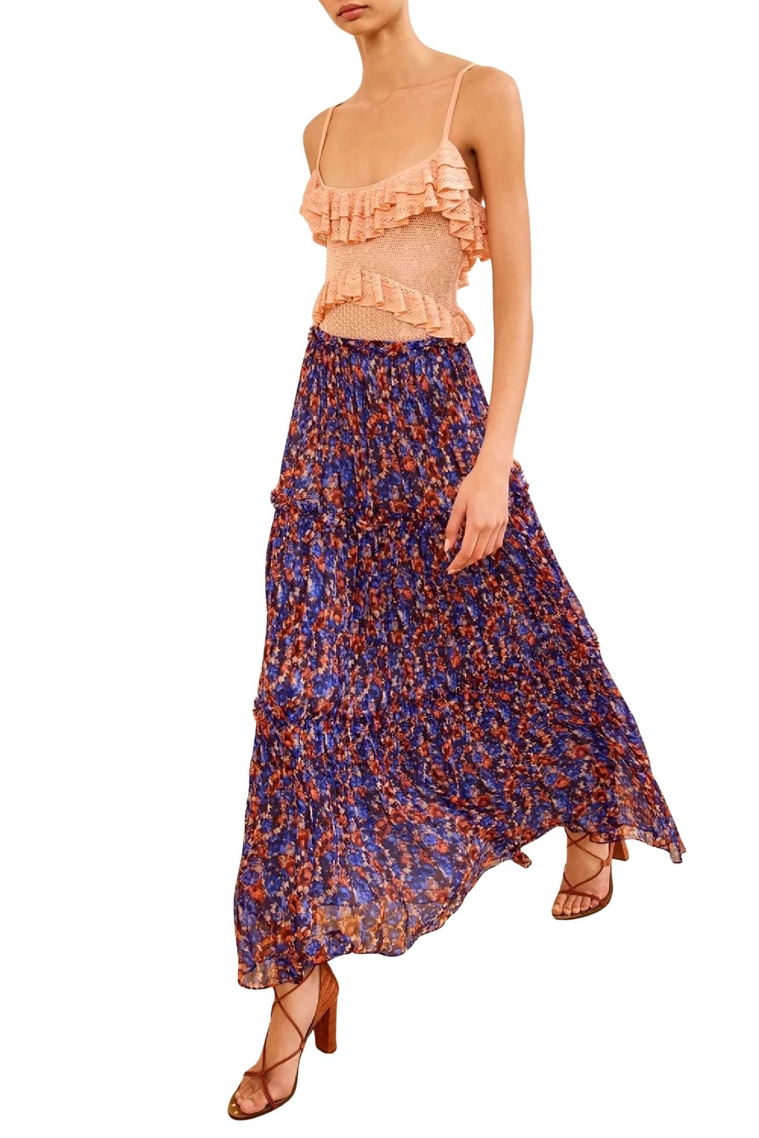 Virginie Silk Skirt