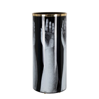 Mani umbrella stand - Black & White