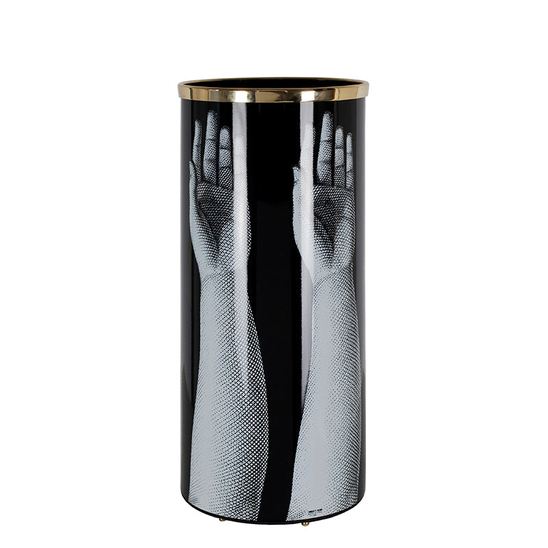 Mani umbrella stand - Black & White