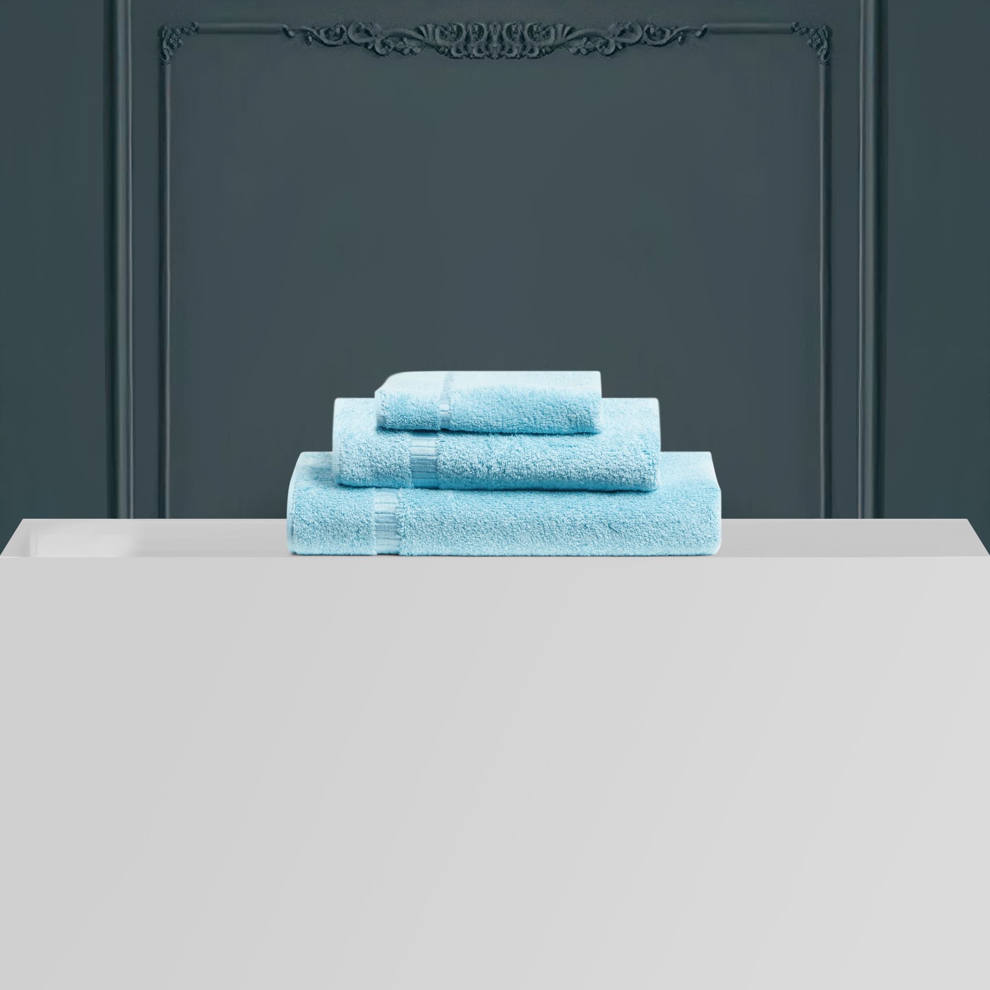 Univers de bain Uni - Bleu Azur
