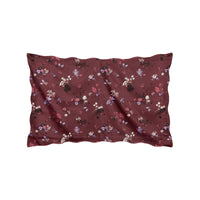 Parure de lit Célia en satin de coton - Bordeaux