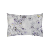 Esquisse pillow case in cotton voile - Violet & Grey