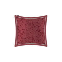 Janis bed linen set in cotton voile - Bordeaux, Black & Shell