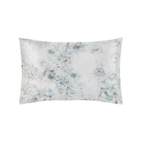 Esquisse pillow case in cotton voile - Turquoise & Sable