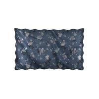 Parure de lit Célia en satin de coton - Bleu Canard