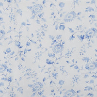 Drap de dessous Mer de Chine en voile de coton - Bleu