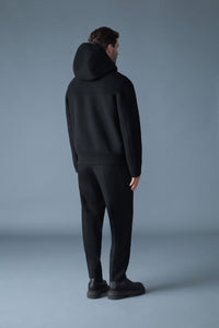 Black-Black Men's Wool Jacket