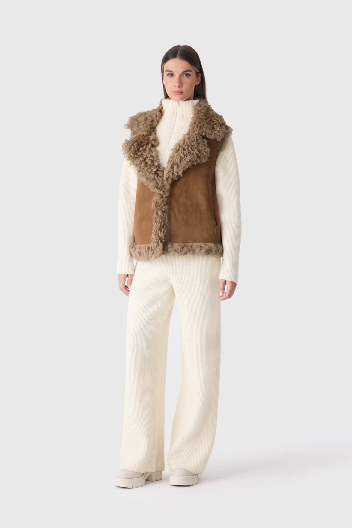 Otter Ladies Shearling Vest