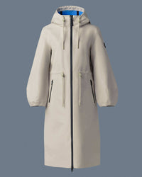 Trench-Celestial Blue Ladies Rainwear/ Rainproof Coat