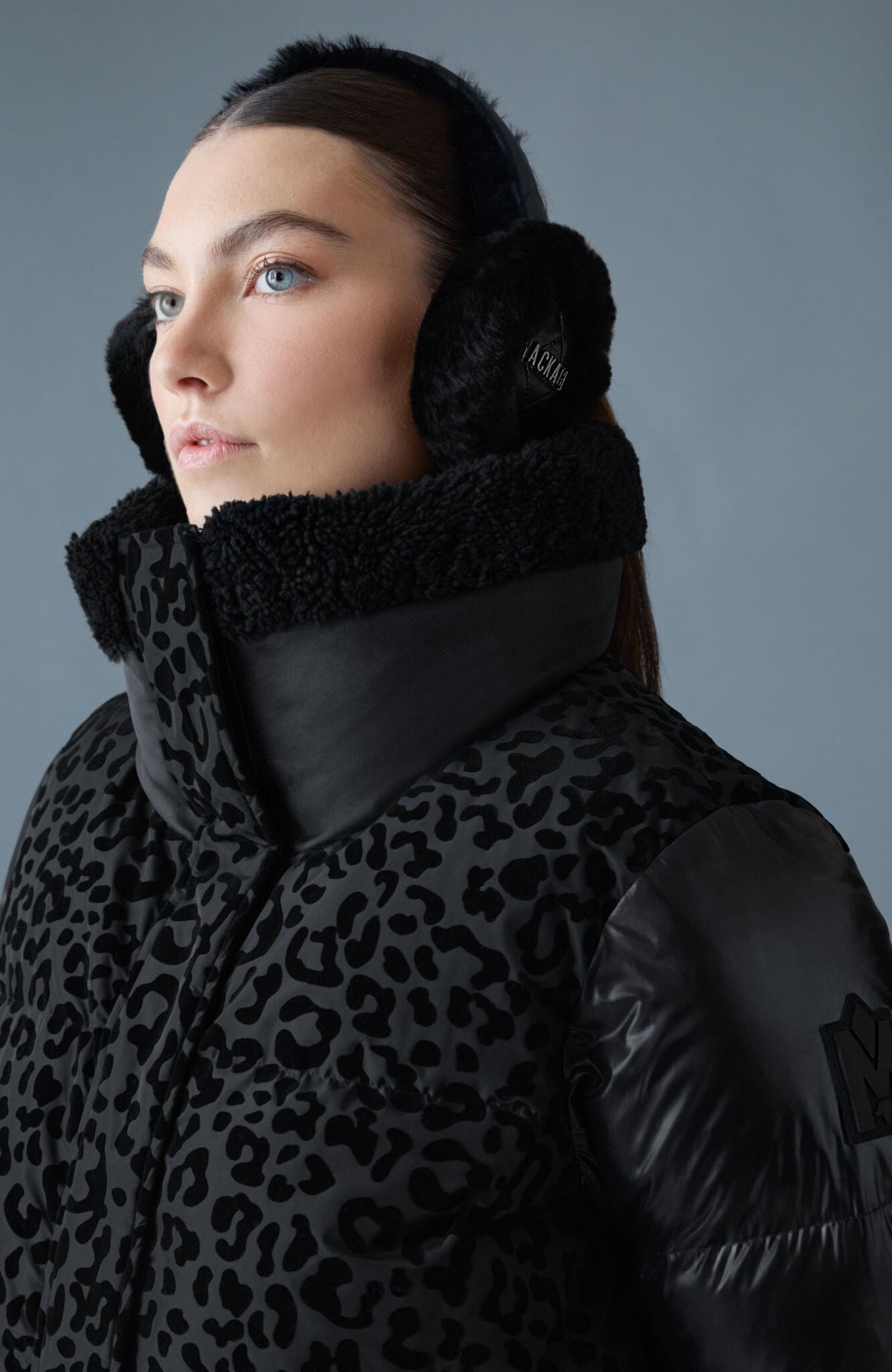 Black-Black Ladies Down Jacket