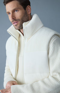 Cream Men's Sleeveless Vest
