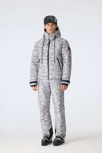Grey Men's Hooded Down Jacket