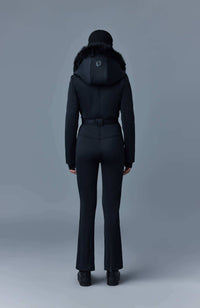 Black Ladies One Piece Ski Suit